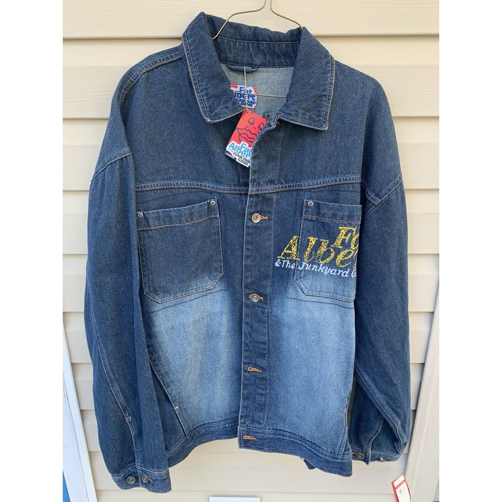 Vintage  fubu fat Albert & the junkyard gang  jean jacket XL NWT Missing Patch